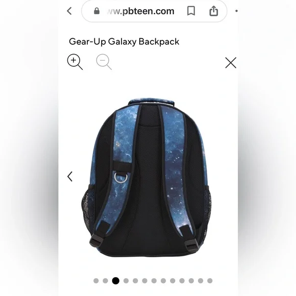 Pottery Barn Teen Kids School Backpack GALAXY Large NEW with Tags - Picture 2 of 9